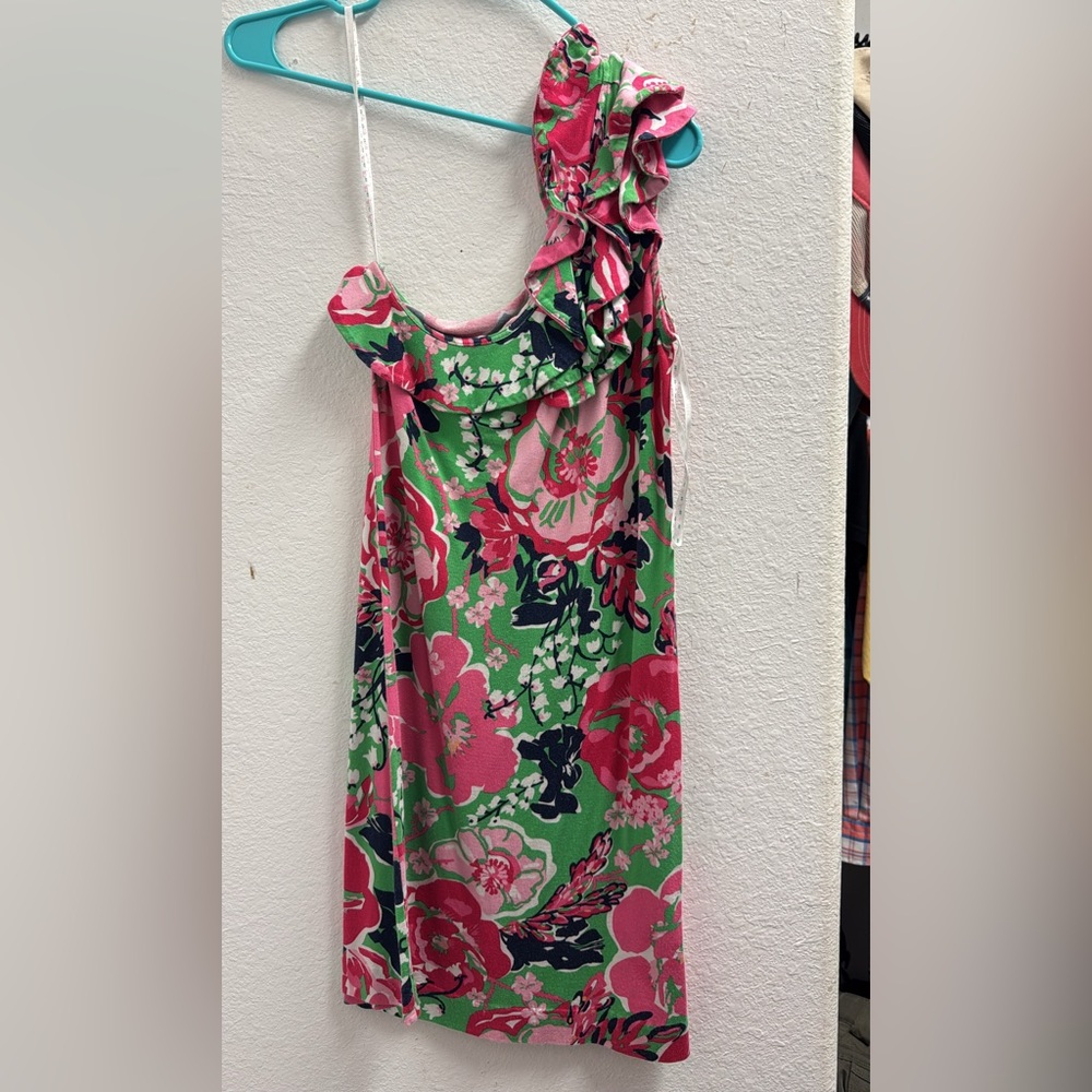 Floral Sleeveless Dress with Ruffle Detail